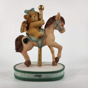 Cherished Teddies May Monthly 2000 Carousel Figurine #755265 Enesco Priscilla
